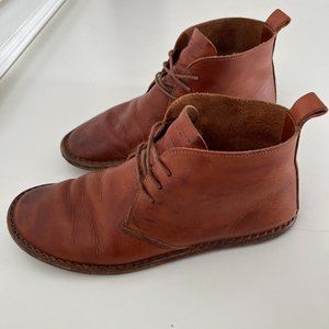 Vivobarefoot 40 gobi leather ankle boots brown